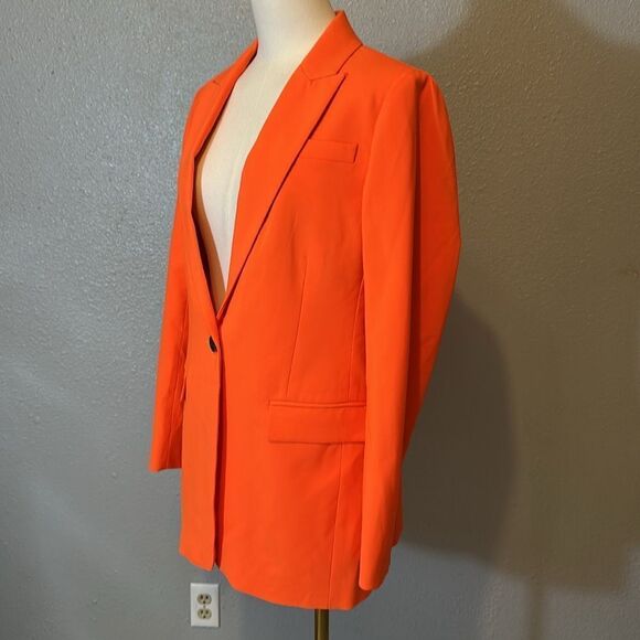 NEW J. Crew TOLLEGNO1900 women’s Italian stretch wool single button blazer size8 - Picture 3 of 12